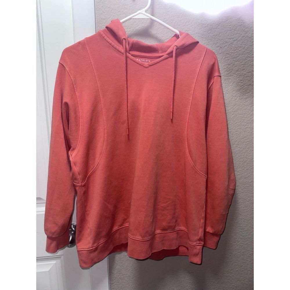 Athleta Orange Sundown Hoodie